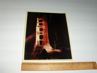 12 - 20 - 68 Nasa Apollo 8 Saturn V Rocket Lighting Check A Kodak Color Photo 8559