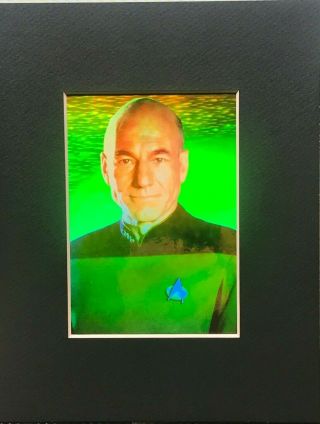 Jean Luc Picard Matted 4 " X6 " Hologram - The Next Generation
