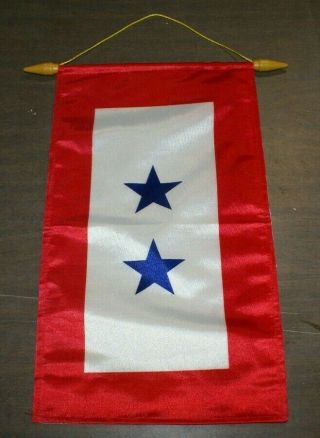 Sons/daughters In Service,  2 Blue Star Window Flag Military Usa Banner Support