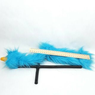 Doozy Bird Marionette string puppet plush soft toy Blue Vintage 2