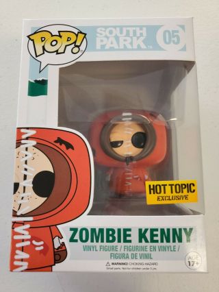 Funko Pop South Park 05 Zombie Kenny Hot Topic Exclusive
