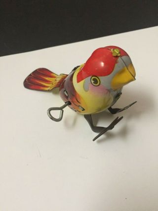 MS 568 SPARROW RED CHINA VINTAGE ' 60 TIN TOY MS568 2