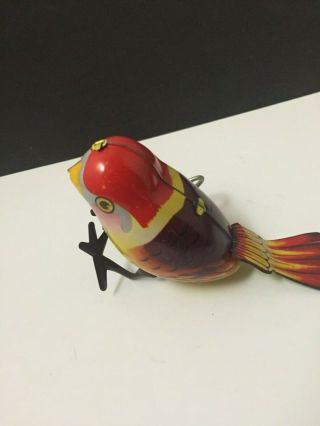 MS 568 SPARROW RED CHINA VINTAGE ' 60 TIN TOY MS568 3