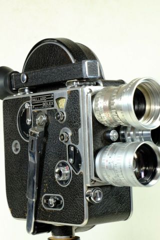 Bolex H16 Camera With Three Lenses Vintage 1953