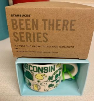 Starbucks Wisconsin (wi) Been There Series Mini Mug Ornament