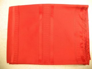 Solid Red Oval Tablecloth 60 X 84