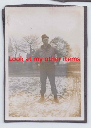 Ww2 B 395th Infantry 99th Division Named Photo Battle Of Bulge Unit 9th Aib P28