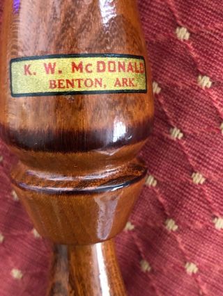 Vintage K.  W.  Mc DONALD DUCK CALL BENTON Arkansas 2
