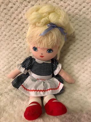 Vintage 1970 Advertising Little Miss Sunbeam Collectors Plush Blonde Doll 14”