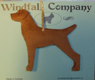 Hungarian Vizsla Dog Soft Plush Christmas Canine Ornament By Wc