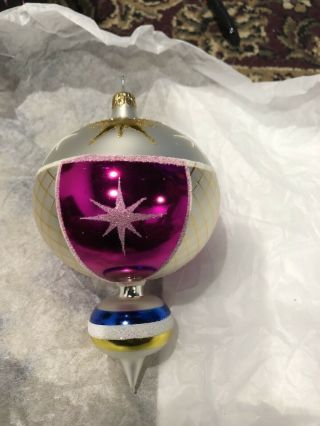 Christopher Radko Vintage Glass Christmas Ornament