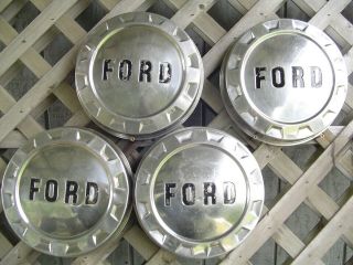 1961 1966 Vintage Ford 250 F Series Pickup Truck Center Cap Hubcaps Wheel Covers