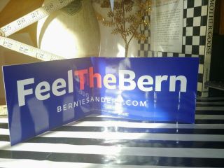Bernie Sanders Feel The Bern For President 2016 Campaign Official Bumper Sticker