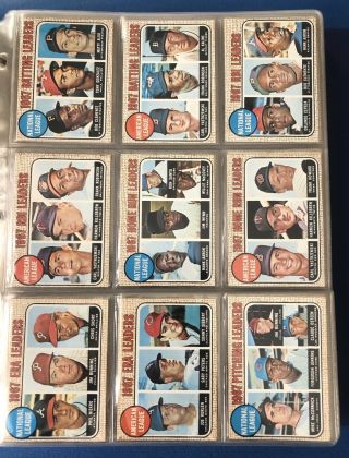 1968 Topps Vintage Baseball Card Partial Set 314/598,  Bench Rookie