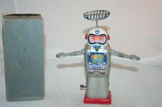 SPACE TIN TOY VINTAGE 60s ALPS TELEVISION SPACEMAN ROBOT PERFECT 2