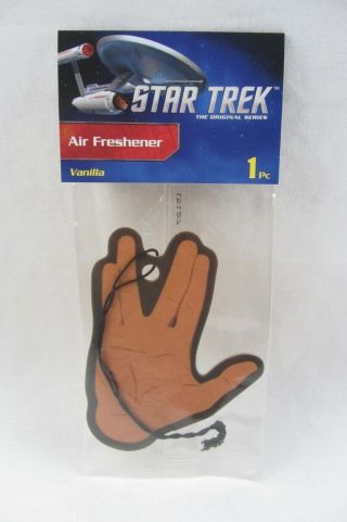 Star Trek Spock Live Long And Prosper Car Air Freshener Vanilla