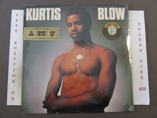 Kurtis Blow Self Titled Debut Lp W/ " The Breaks " Hype Sticker Srm - 1 - 3854