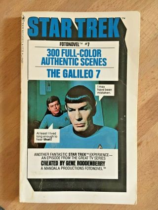 Star Trek Fotonovel 7 The Galileo 7 Gene Roddenberry 0 - 553 - 12017 - 4