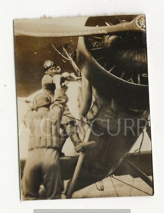 Wwii Japanese Photo: Navy Air Force Pilots On Aircraft