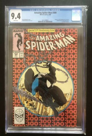 Spiderman 300 Cgc 9.  4 (first Venom) Marvel Comic Book