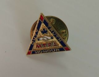 Vintage M.  T.  P.  A.  Toronto Police Duty Truth Honour Enamel Lapel Pin (inv15339)