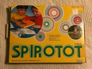 Vintage SPIROTOT Playset Kenner 1984 Kids Art Toy Game Spirograph for Tots 2