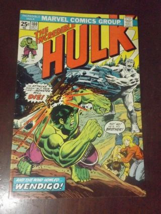 Marvel Incredible Hulk 180 1st Appearance of Wolverine F/VF See photos Seal 3