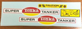 Tonka Tanker Trailer Replacement Stickers Tk - 229