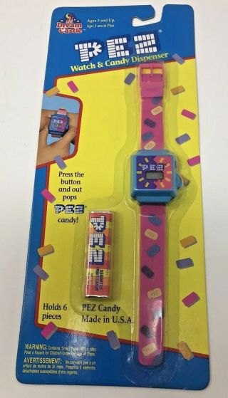 Vintage (1990s) Pez Dispenser On Card Dream Castle Watch