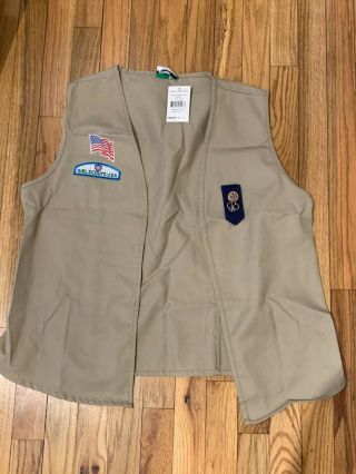 Girl Scout Official Cadette Senior Ambassador Vest Size L - Has Already