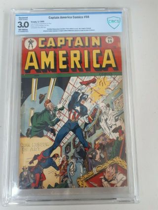 Captain America Comics 56 Cbcs 3.  0