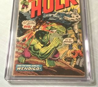 Incredible Hulk 180 Comic Book CGC 4.  0 Marvel 1974 1st Wolverine in Cameo 3