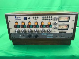 Vintage Logitek Stereorack In Wood Case With Gentner Sph - 3a From Radio Station