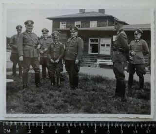 Ww2 German Army Officers Soldiers With Iron Cross Vtg Old Photo