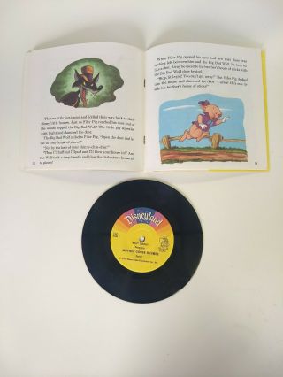10 Different - Walt Disney’s 24 Page Read Along Book & Record Pinocchio Winnie, 3