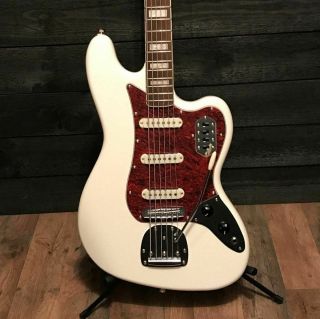 Fender Squier Vintage Modified Bass Vi 6 String White Electric Bass Guitar