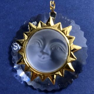 Authentic Swarovski Crystal Sun Christmas Ornament Retired 2002 203082