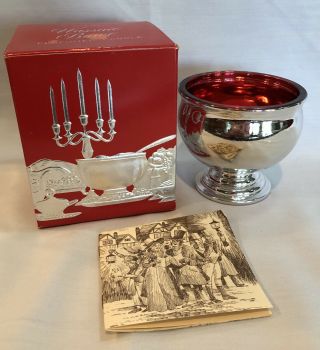 Vintage Avon Wassail Bowl Candle Holder & Box & Booklet No Candle