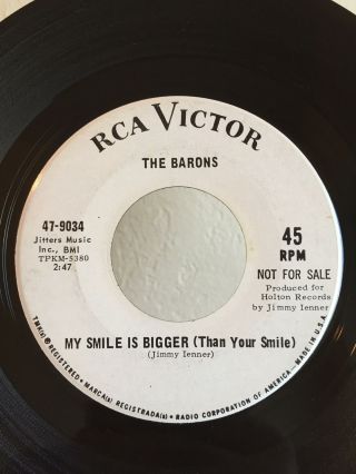 Northern Soul PROMO 45 The Barons Since You ' re Gone on RCA HEAR 2