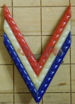 Wwii " V " For Victory Patriotic Sweetheart Pin 2