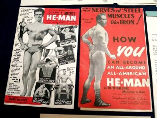 VTG 1953 He - Man Beefcake Charles Atlas Complete Body Building Program 13 Lessons 2