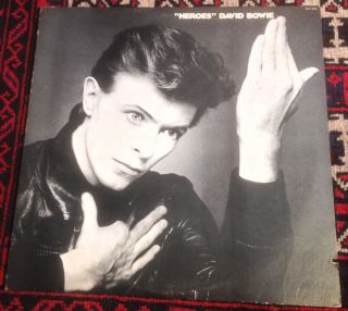 David Bowie Heroes 1977 Us Rca Victor Stereo Vinyl Lp,  Lyric Inner Sleeve
