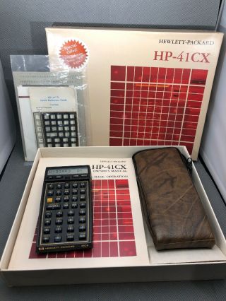 Hp - 41cx Vintage Scientific Calculator,  Fullnut,  Very Good With Manuals