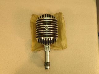 Vintage Shure Brothers 55c Dynamic Microphone 1940? High Impedance Ohms Great