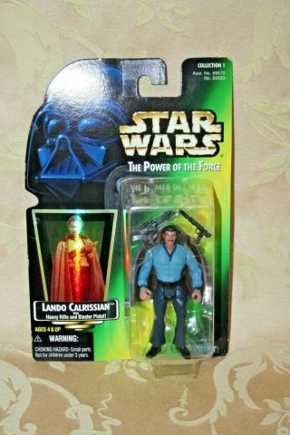Kenner Star Wars 1997 " Power Of The Force " Lando Calrissian Action Figure Nrfb