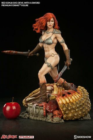 Red Sonja - She - Devil With A Sword Premium Format Figure Sideshow 1/4 Statue