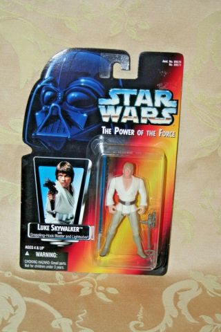 Kenner Star Wars 1995 " Power Of The Force " Luke Skywalker Action Figure Nrfb