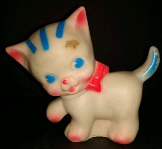 Vintage Sun Rubber Cat Squeak Toy Ruth E Newton