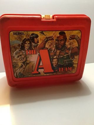 Vintage 1983 The A - Team Plastic Lunch Box No Thermos (1119)