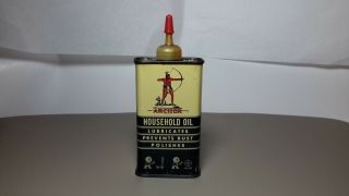 Vtg Archer 4oz Household Oil Can - Handy Oiler